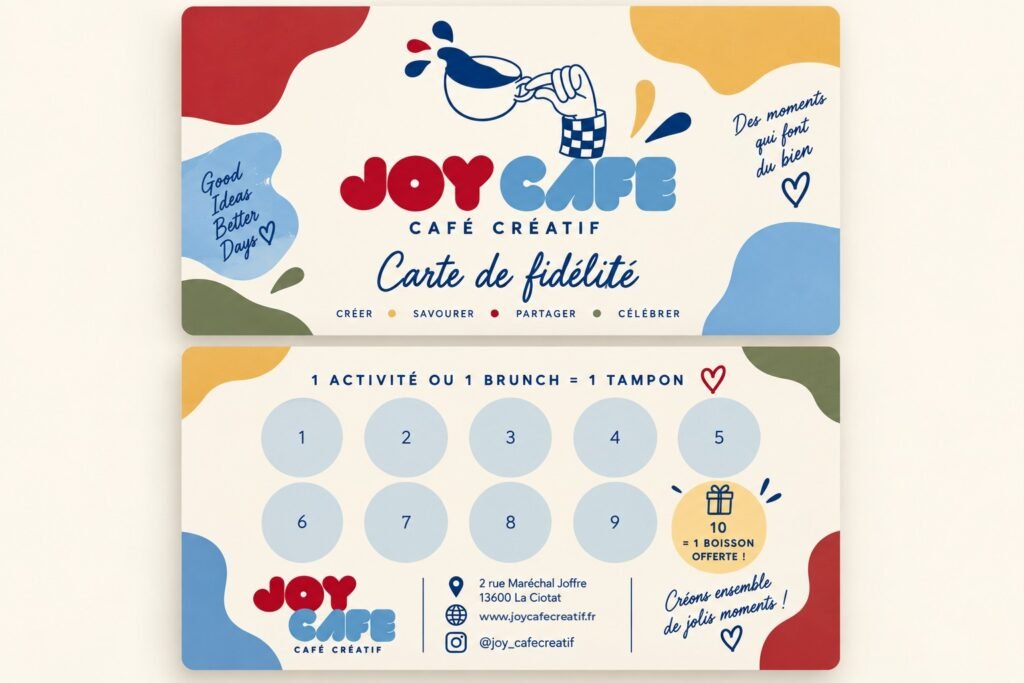 Carte de fidélité Joy Café
